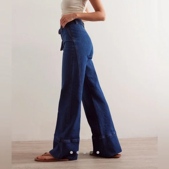 Free People We the Free Ryla A-line jeans sz 25 - Picture 4 of 6